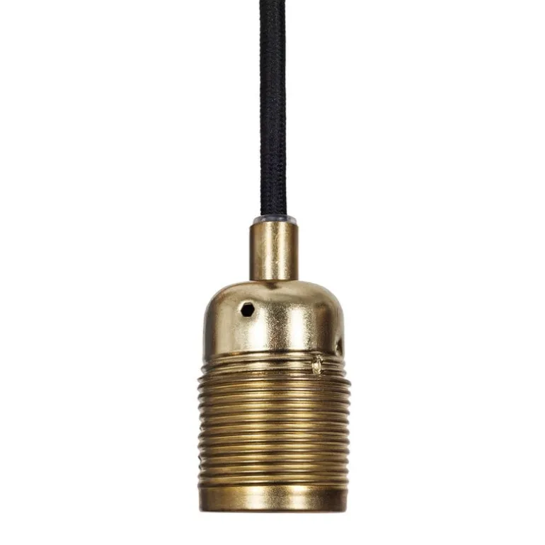 Frama E27 pendant, brass - black