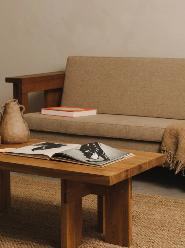 Frama Farmhouse coffee table, rectangle 105x52 cm, natural oak