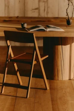 Frama Folding Flat Chair, warm brown birch