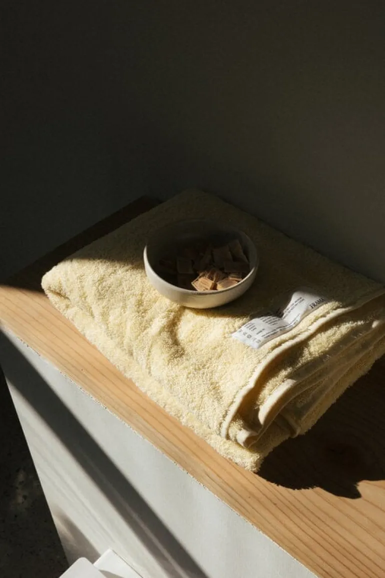 Frama Heavy Towel bath towel, pale yellow