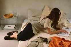 Frama Rivet Box table, clear glass