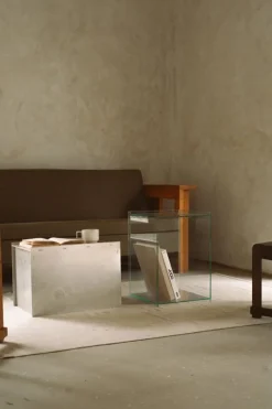 Frama Rivet Box table, clear glass