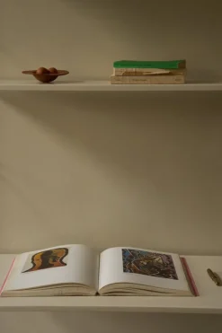 Frama Shelf Library H1852 wall shelf with desk, warm white