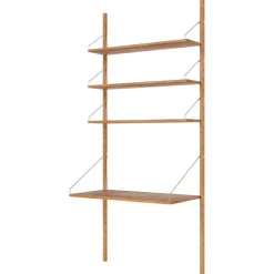 Frama Shelf Library H1852 wall shelf with desk, oiled oak