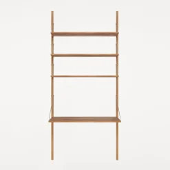 Frama Shelf Library H1852 wall shelf with desk, oiled oak