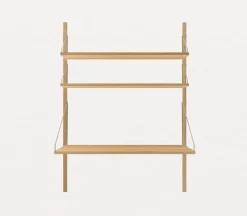 Frama Shelf Library H1148 wall shelf with desk, oiled oak