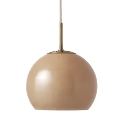 Frandsen Ball Glass pendant, 18 cm, cappuccino