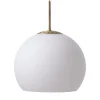 Frandsen Ball Glass pendant, 25 cm, opal white
