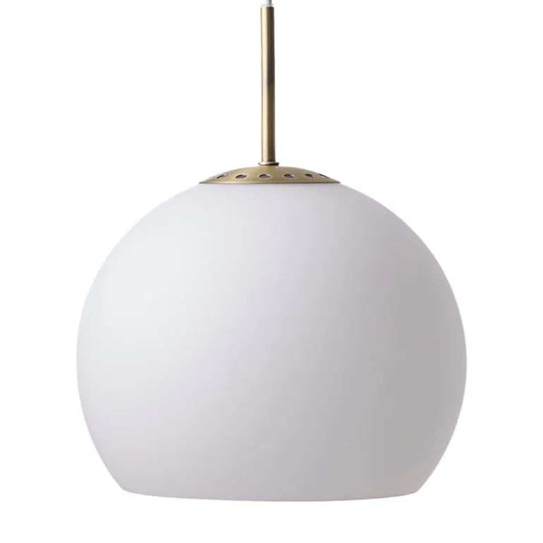 Frandsen Ball Glass pendant, 25 cm, opal white