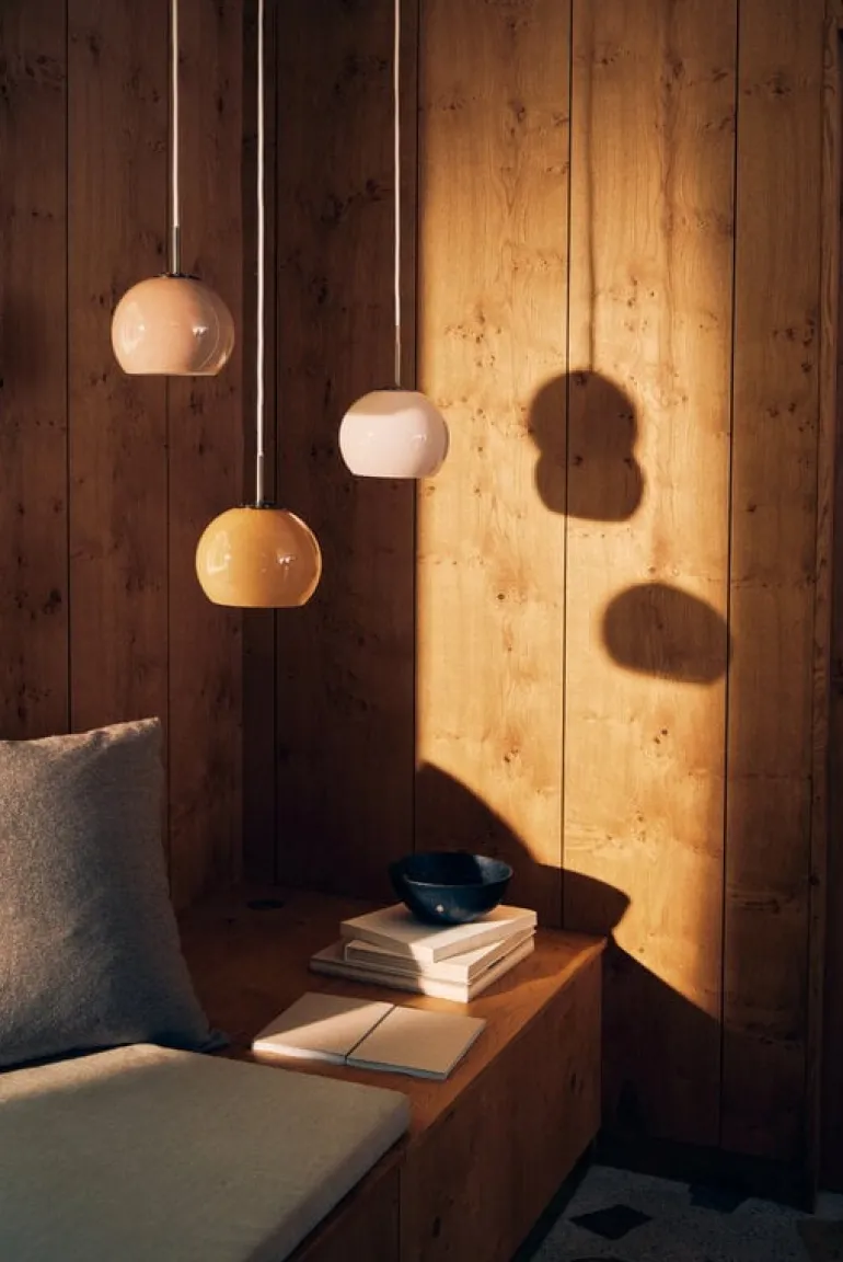 Frandsen Ball Glass pendant, 18 cm, amber