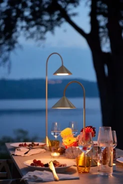 Frandsen Grasp Portable table lamp, 72 cm, brass