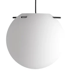 Frandsen Koi pendant, 32 cm, white opal - black