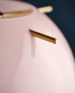 Frandsen Koi pendant, 19 cm, rose opal - brass