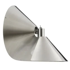 Frandsen Peel wall lamp, brushed stainless steel