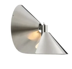 Frandsen Peel wall lamp, brushed stainless steel