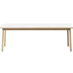 Fredericia Ana extension dining table, white - soap oak