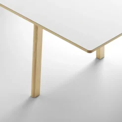 Fredericia Ana extension dining table, white - soap oak