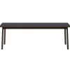 Fredericia Ana extension dining table, black - smoked oak