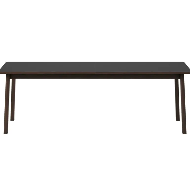 Fredericia Ana extension dining table, black - smoked oak