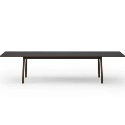 Fredericia Ana extension dining table, black - smoked oak