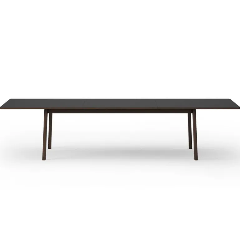 Fredericia Ana extension dining table, black - smoked oak