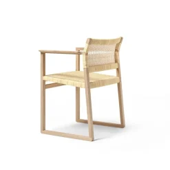 Fredericia BM62 armchair, cane wicker - oiled oak