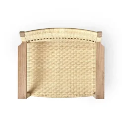 Fredericia BM62 armchair, cane wicker - oiled oak