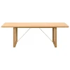 Fredericia BM67 coffee table, light oiled oak - brass