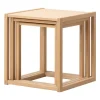 Fredericia BM375 nesting tables, light oiled oak
