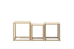 Fredericia BM375 nesting tables, light oiled oak