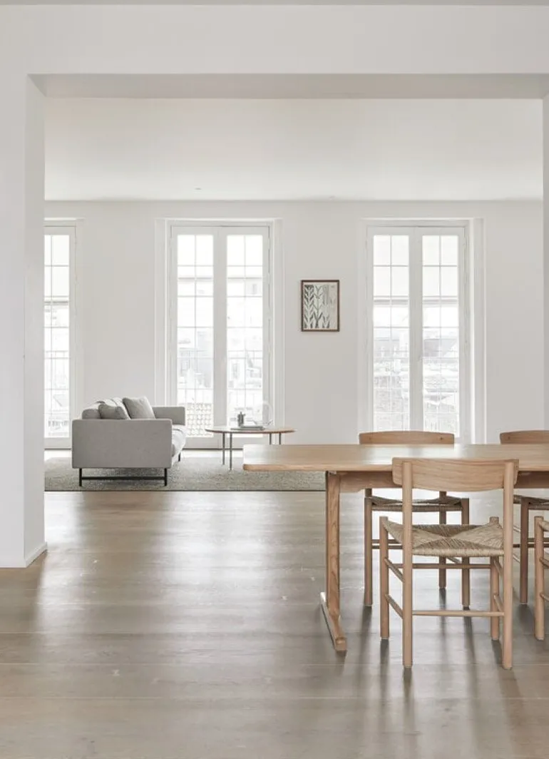 Fredericia C18 table, 220 x 90 cm, light oiled oak