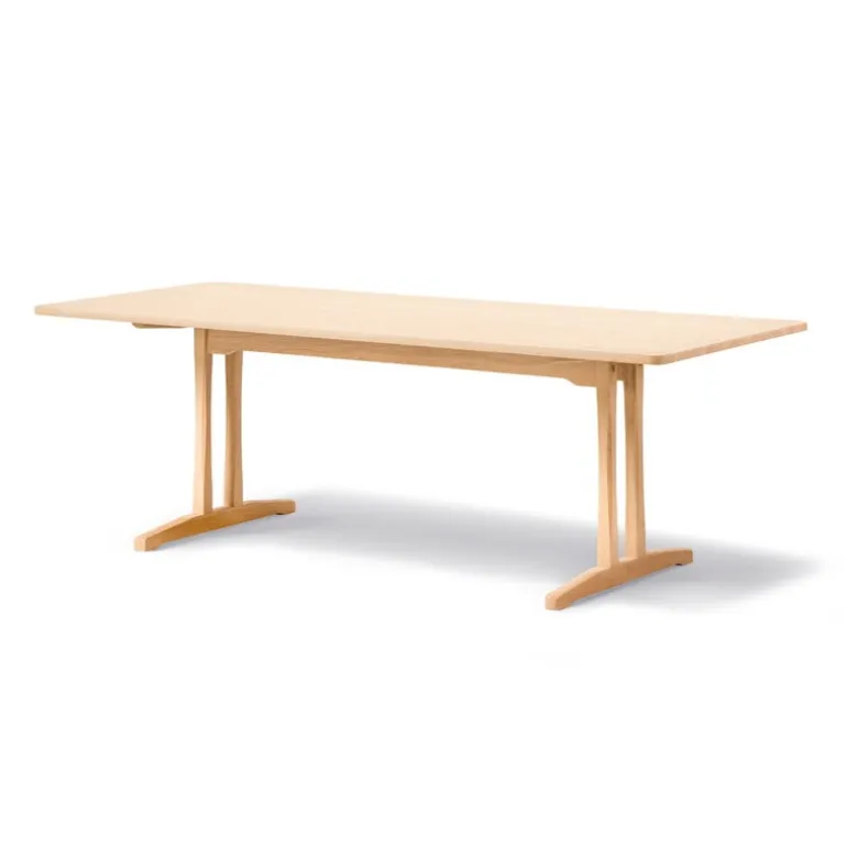 Fredericia C18 table, 220 x 90 cm, light oiled oak