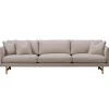 Fredericia Calmo 80 sofa, 3-seater, Ruskin 33 - smoked oak