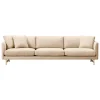 Fredericia Calmo sofa 80, 3-seater, lacquered oak - Sunniva 811