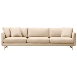 Fredericia Calmo sofa 80, 3-seater, lacquered oak - Sunniva 811