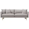Fredericia Calmo sofa 95, 2-seater, lacquered oak - Sunniva 717