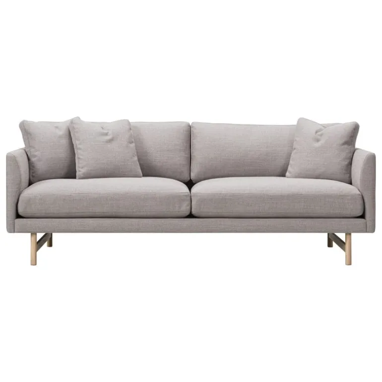 Fredericia Calmo sofa 95, 2-seater, lacquered oak - Sunniva 717