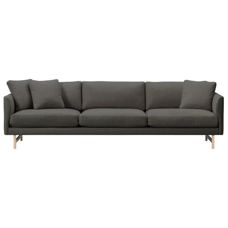 Fredericia Calmo sofa 80, 3-seater, lacquered oak - Sunniva 173