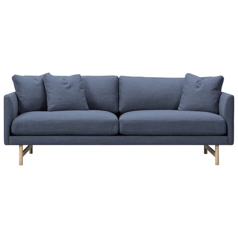 Fredericia Calmo sofa 95, 2-seater, lacquered oak - Sunniva 783