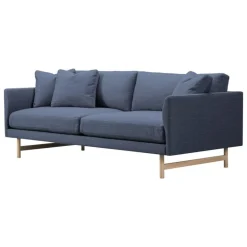 Fredericia Calmo sofa 95, 2-seater, lacquered oak - Sunniva 783