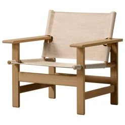 Fredericia Canvas chair, oiled oak - natural canvas