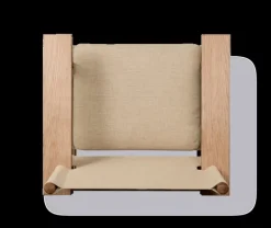 Fredericia Canvas chair w. seat cushion, oiled oak - natural canvas