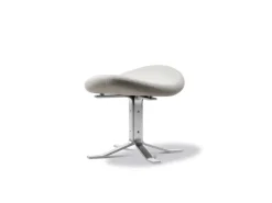 Fredericia Corona ottoman, brushed chrome - Gabriel Capture 4101
