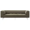 Fredericia Delphi 2-seater sofa, brushed aluminium - olive Clay 14
