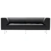Fredericia Delphi 2-seater sofa, brushed aluminium - black leather Max 98