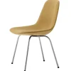 Fredericia Eyes 4 Leg chair, brushed chrome - ochre