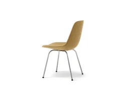 Fredericia Eyes 4 Leg chair, brushed chrome - ochre