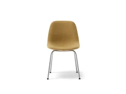 Fredericia Eyes 4 Leg chair, brushed chrome - ochre
