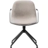 Fredericia Eyes armchair, swivel, black - grey