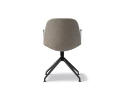 Fredericia Eyes armchair, swivel, black - grey